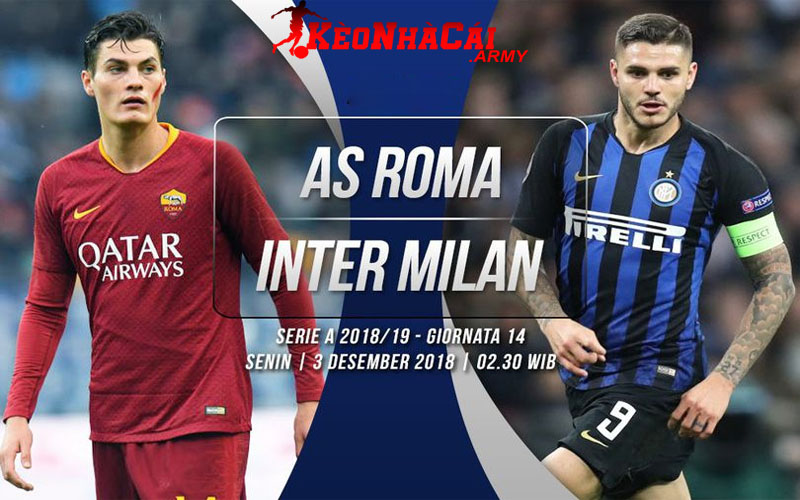 Soi Kèo AS Roma vs Inter Milan - Serie A Vòng 8 1h45 21/10